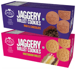 Early Foods Combo Pack of Jaggery Millet Cookies Ragi & Chocolate and Jaggery Millet Cookies Multigrain Millet (150gm Each)