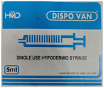 Dispovan Syringe Without Needle 5ml