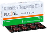 Fdc D3 60K Tablet Orange Sugar Free