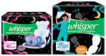 Combo Pack of Whisper Bindazzz Nights Pads XXXL (20 Each) & Whisper Bindazzz Nights Koala Soft Pads XXXL+ (8 Each)