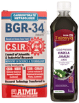 Combo Pack of Bgr 34 Tablet (100) & Tata 1mg Tejasya Karela Jamun Juice (1Ltr)