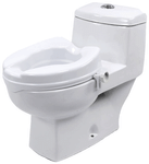 Entros SC7060C Easy Fixed Raised Toilet Seat Toilet Bidet without Lid 6inch White