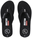 Doctor Extra Soft D 16 Orthopaedic and Diabetic Feel Good Super Comfort Slippers for Women Black 10