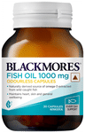 Blackmores Odourless Fish Oil 1000mg Capsule for Healthy Heart, Mind, Body & Eyes Capsule