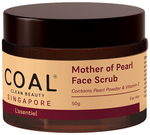 Coal Clean Beauty Mother of Pearl Face Scrub for Women