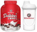B2 Nutrition Delicious 3 Whey Protein Powder (2kg Each) with Shaker Irish Cream Chocolate
