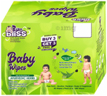 BumBliss Premium 99% Pure Water, Organic, Unscented Baby Wipes (80 Each) Buy 3 Get 3 Free