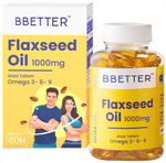 BBetter Flax Seed Oil 1000mg Soft Gelatin Capsule