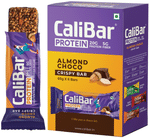 CaliBar Protein Crispy Bar (65gm Each) Almond Choco