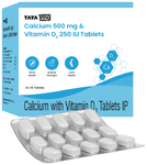 Calcium 500mg & Vitamin D3 250IU Tablet | by Tata 1mg