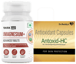 Combo Pack of Tata 1mg Chelated Magnesium Plus Tablet with Zinc (60) & Antoxid -HC Capsule (30)