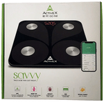 ActiveX Savvy Smart Bluetooth Body Composition Weighing Scale with Free ActiveX App & Measuring Tape