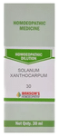 Bakson's Homoeopathy Solanum Xanthocarpum Dilution 30