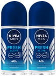 Combo Pack of Nivea Fresh Active Deorant Roll On