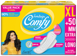 Amrutanjan Comfy Snug Fit Sanitary Pads Dry XL