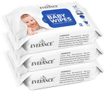 Evelance Soft Cleansing Baby Wipes Without Lid (72 Each)
