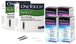 Combo Pack of OneTouch Select Test Strip 2 Box (50 Each) & One Touch Ultrasoft Lancet 4 Box (25 Each)