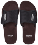 Doctor Extra Soft D25 Ortho Care Orthopedic and Diabetic Comfortable Doctor Flip-Flop Slippers for Men Brown 8