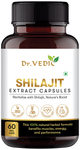 Dr. Vedic Shilajit Extract 500mg Veg Capsule