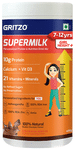 Gritzo Super Girl Milk Protein Height+ for 7 to 12 Years Girl Height+ | With Calcium & Vitamin D3 | Flavour Double Chocolate