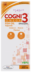 Cogni 3 Syrup with Omega 3 Fish Oil (EPA & DHA) | Sugar-Free | Flavour Mango Peach