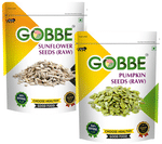 Combo Pack of Gobbe Sunflower Seeds & Pumpkin Seeds (200gm Each)
