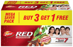 Dabur Red Toothpaste for  Complete Oral Care | Fluoride-Free | Buy 3 Get 1 Free 150gm Each