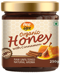 Anp Bee Organic Honey with Cinnamon (250gm Each) Raw Unfiltered