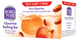 Boroplus Combo Pack of Glycerine Bathing Bar Buy 4 get 1 Free (125 gm Each) with Swiss Apple & Almond Oil