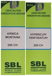 Combo Pack of SBL Arnica Montana Dilution 200 CH & SBL Hypericum Perforatum Dilution 200 CH (30ml Each)