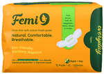 Femi9 Organic Anion Cotton Sanitary Napkins XL