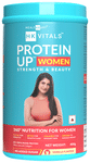 HK Vitals Protein Up Women | Powder with Whey Protein, Collagen & Biotin for Strength & Beauty Powder Vanilla
