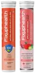 Combo Pack of Fixuphealth Natural Amla 1000mg Vit C & Zinc Effervescent Tablet Orange (20) & Fixuphealth Apple Cider Vinegar Effervescent Tablet with the Mother Apple (15)