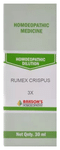 Bakson's Homoeopathy Rumex Crispus Dilution 3X