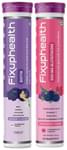 Combo Pack of Fixuphealth Biotin Effervescent Tablet Orange (20) & Fixuphealth Glutathione 500mg Effervescent Tablet Strawberry (15)