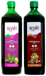 Ayah Combo pack of Neem Karela Jamun Ras & Triphala Ras (1000ml Each)