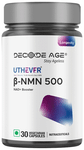 Decode Age NMN Pro Uthever 500 Vegetarian Capsule , Ultra-Pure, Boost NAD+ , Improve Muscle Strength Vegicap