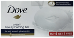 Dove Cream Beauty Bathing Bar for Nourished Skin (125gm Each) Buy 4 Get 1 Free