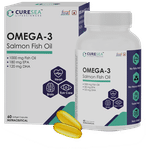 CURESEA Lifesciences Omega-3 Salmon Fish Oil Softgel Capsule || Brain, Heart, Eyes & Joints Health |
