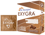 Dr Morepen Exygra Dotted Condom (3 Each) Chocolate
