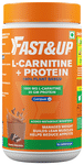 Fast&Up 100% Plant Based L-Carnitine + Protein Supports Weight Management, Builds Lean Muscles and Reduce Appetite Creamy Chocolate