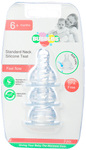 Bubbles Standard Neck BPA Free Silicone Teat 6+ Months Fast Flow
