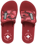 Doctor Extra Soft  54 Women's Camo Care Orthopaedic and Diabetic Adjustable Strap Slipper Maroon 6