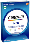 Centrum Men Vegetarian Tablets for Muscles, Heart, & Immunity | World's No.1 Multivitamin | Nutrition Formula