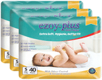 Ezoy-Plus Extra Soft Baby Diaper Pants (40 Each) Small