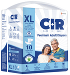 CIR Premium Adult Tape Diaper | 10 hr Absorption Protection | All Night Protection | Aloe Vera | XL
