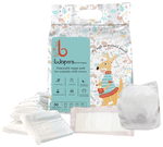 Bdiapers Disposable Nappy Pads with 1 Washable Cloth Cover Small