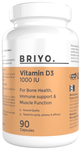 Briyo Vitamin D3 1000 IU Soft Gelatin Capsule  | Supports Bone Health, Muscle Function, and Strengthens the Immune System