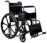 Ambitech Premium Easy Foldable, Manual Mobility, Mild Steel Wheelchair with Rear Mag Wheels and safety belt
