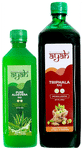 Ayah Combo Pack of Pure Aloevera Ras (500ml) & Triphala Ras (1000ml)